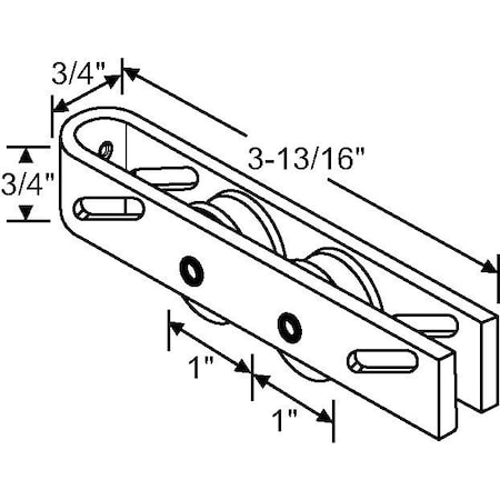 Strybuc Patio Door Roller Tandem 9-267S